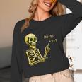 Halloween Teacher Six Seven 6 7 Skeleton Spooky Costume Women Long Sleeve T-Shirt, novelty gifts, funny gifts Halloween Teacher Six Seven 6 7 Skeleton Spooky Costume Women Long Sleeve T-Shirt, novelty gifts, funny gifts