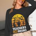Halloween Teachers Science Math Teachers Love Brains Women Long Sleeve T-Shirt, novelty gifts, funny gifts Halloween Teachers Science Math Teachers Love Brains Women Long Sleeve T-Shirt, novelty gifts, funny gifts