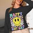 Happy Dot Day Shirts Teacher Student Girls Kids Smile Face Women Long Sleeve T-Shirt, novelty gifts, funny gifts