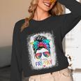 Happy Fri-Yay Friday Teacher Life Happy Friday Women Long Sleeve T-Shirt, novelty gifts, funny gifts