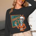 Haunted By 6-7 Six Seven 67 Math Teacher Halloween Skeleton Women Long Sleeve T-Shirt, novelty gifts, funny gifts Haunted By 6-7 Six Seven 67 Math Teacher Halloween Skeleton Women Long Sleeve T-Shirt, novelty gifts, funny gifts
