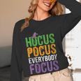 Hocus Pocus Everybody Focus Teacher Halloween Women Long Sleeve T-Shirt, novelty gifts, funny gifts Hocus Pocus Everybody Focus Teacher Halloween Women Long Sleeve T-Shirt, novelty gifts, funny gifts