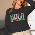 Hola Estudiantes Maestra Back To School Spanish Teacher Women Long Sleeve T-Shirt, novelty gifts, funny gifts