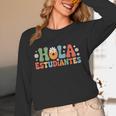 Hola Estudiantes Spanish Teacher Women Long Sleeve T-Shirt, novelty gifts, funny gifts Hola Estudiantes Spanish Teacher Women Long Sleeve T-Shirt, novelty gifts, funny gifts