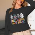 Inclusion Isn't Scary SLP Halloween Sped Teacher Women Long Sleeve T-Shirt, novelty gifts, funny gifts Inclusion Isn't Scary SLP Halloween Sped Teacher Women Long Sleeve T-Shirt, novelty gifts, funny gifts