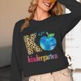 K Is For Kindergarten Teacher Tie Dye Back To School Kinder For Men Women Girls Kids Women Long Sleeve T-Shirt, novelty gifts, funny gifts
