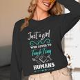 Kindergarten Teacher Shirt Humor Preschool Teacher Women Long Sleeve T-Shirt, novelty gifts, funny gifts