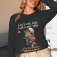 Let's Eat Kids Grammar Werewolf Halloween Teacher Women Long Sleeve T-Shirt, novelty gifts, funny gifts Let's Eat Kids Grammar Werewolf Halloween Teacher Women Long Sleeve T-Shirt, novelty gifts, funny gifts