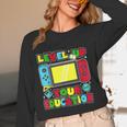Level Up Your Education Gaming Inspired Teacher Gamers Women Long Sleeve T-Shirt, novelty gifts, funny gifts