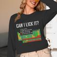 Can I Lick It Periodic Table Science Teacher Student Women Long Sleeve T-Shirt, novelty gifts, funny gifts Can I Lick It Periodic Table Science Teacher Student Women Long Sleeve T-Shirt, novelty gifts, funny gifts