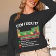 Can I Lick It Periodic Table Shirt Science Chemistry Teacher Women Long Sleeve T-Shirt, novelty gifts, funny gifts