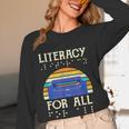 Literacy For All Visually Impaired Braille Teacher The Blind Women Long Sleeve T-Shirt, novelty gifts, funny gifts Literacy For All Visually Impaired Braille Teacher The Blind Women Long Sleeve T-Shirt, novelty gifts, funny gifts
