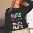 Little MISS SMARTY PANTS School Grad Teacher Last Day Women Long Sleeve T-Shirt, novelty gifts, funny gifts