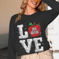 LOVE Apple 3rd Grade Teacher Student School Women Long Sleeve T-Shirt, novelty gifts, funny gifts LOVE Apple 3rd Grade Teacher Student School Women Long Sleeve T-Shirt, novelty gifts, funny gifts