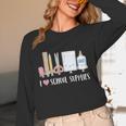 I Love School Supplies Teacher Shirt Women Long Sleeve T-Shirt, novelty gifts, funny gifts I Love School Supplies Teacher Shirt Women Long Sleeve T-Shirt, novelty gifts, funny gifts