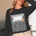 Matching Group Halloween Teacher Composition Book Notebook Women Long Sleeve T-Shirt, novelty gifts, funny gifts