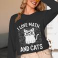 Math And Cats Apparel For Teachers Students Cat Lovers Women Long Sleeve T-Shirt, novelty gifts, funny gifts Math And Cats Apparel For Teachers Students Cat Lovers Women Long Sleeve T-Shirt, novelty gifts, funny gifts