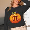 Math Teacher Halloween Costume Pumpkin Pi Pun Pie Men Women Long Sleeve T-Shirt, novelty gifts, funny gifts