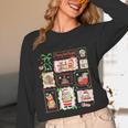 Merry And Bright Christmas Gingerbread Santa Book Teacher Women Long Sleeve T-Shirt, novelty gifts, funny gifts Merry And Bright Christmas Gingerbread Santa Book Teacher Women Long Sleeve T-Shirt, novelty gifts, funny gifts
