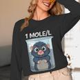Mole Chemistry Chemist Student Science Teacher Women Long Sleeve T-Shirt, novelty gifts, funny gifts