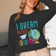 Multilingual Teacher In Dos Idiomas Linguist Language Women Long Sleeve T-Shirt, novelty gifts, funny gifts