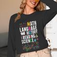 Music Teacher Music Math Language History Reading Science Women Long Sleeve T-Shirt, novelty gifts, funny gifts