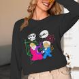 Nerdy Pythagoras Fighting Over C Squared Math Teacher Women Long Sleeve T-Shirt, novelty gifts, funny gifts