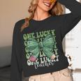 One Lucky Teacher Coquette Bow St Patricks Day Teacher Women Long Sleeve T-Shirt, novelty gifts, funny gifts One Lucky Teacher Coquette Bow St Patricks Day Teacher Women Long Sleeve T-Shirt, novelty gifts, funny gifts