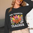 One Thankful Teacher Turkey Thanksgiving Teaching Women Long Sleeve T-Shirt, novelty gifts, funny gifts One Thankful Teacher Turkey Thanksgiving Teaching Women Long Sleeve T-Shirt, novelty gifts, funny gifts