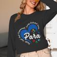 Para Heart Teacher Paraprofessional School Appreciation Women Long Sleeve T-Shirt, novelty gifts, funny gifts Para Heart Teacher Paraprofessional School Appreciation Women Long Sleeve T-Shirt, novelty gifts, funny gifts