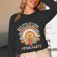 Paraprofessional Para Life Sun Flower Teacher Back To School Women Long Sleeve T-Shirt, novelty gifts, funny gifts
