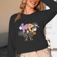PE Teacher Coach Coquette Ghost Halloween Physical Education Women Long Sleeve T-Shirt, novelty gifts, funny gifts