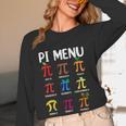 Pi Menu 314 Pi Symbol Math Teacher Happy Pi Day Women Long Sleeve T-Shirt, novelty gifts, funny gifts