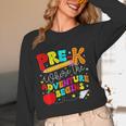 Pre-k Where The Adventure Begins First Day Of Prek Teacher Women Long Sleeve T-Shirt, novelty gifts, funny gifts Pre-k Where The Adventure Begins First Day Of Prek Teacher Women Long Sleeve T-Shirt, novelty gifts, funny gifts