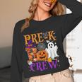 Pre-K Boo Crew Teacher Student Halloween Costume Women Long Sleeve T-Shirt, novelty gifts, funny gifts