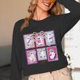 Preppy Spooky Teacher Halloween Ghost Coquette Bow Autumn Women Long Sleeve T-Shirt, novelty gifts, funny gifts Preppy Spooky Teacher Halloween Ghost Coquette Bow Autumn Women Long Sleeve T-Shirt, novelty gifts, funny gifts