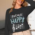 Put On A Happy Face Music Music Teacher Women Long Sleeve T-Shirt, novelty gifts, funny gifts Put On A Happy Face Music Music Teacher Women Long Sleeve T-Shirt, novelty gifts, funny gifts