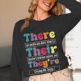 There Their They'Re English Teacher Grammar Memes Women Long Sleeve T-Shirt, novelty gifts, funny gifts There Their They'Re English Teacher Grammar Memes Women Long Sleeve T-Shirt, novelty gifts, funny gifts