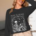 Read In Peace Skeleton Reading Teacher Spooky Halloween Women Long Sleeve T-Shirt, novelty gifts, funny gifts Read In Peace Skeleton Reading Teacher Spooky Halloween Women Long Sleeve T-Shirt, novelty gifts, funny gifts