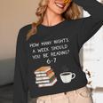 Reading 67 Six Seven Meme English Teacher Book Lover Women Long Sleeve T-Shirt, novelty gifts, funny gifts