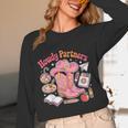 Retro Howdy Partners Cowgirl Cowboy Teacher Back To School Women Long Sleeve T-Shirt, novelty gifts, funny gifts Retro Howdy Partners Cowgirl Cowboy Teacher Back To School Women Long Sleeve T-Shirt, novelty gifts, funny gifts