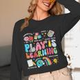 Retro Play Is Learning Kindergarten Teacher Team Women Women Long Sleeve T-Shirt, novelty gifts, funny gifts Retro Play Is Learning Kindergarten Teacher Team Women Women Long Sleeve T-Shirt, novelty gifts, funny gifts