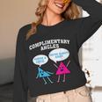 Right Acute Triangle Math Teacher Cool Geometry Women Long Sleeve T-Shirt, novelty gifts, funny gifts