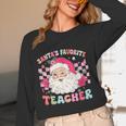 Santa Favorite Teacher Shirt Teacher Christmas Women Long Sleeve T-Shirt, novelty gifts, funny gifts Santa Favorite Teacher Shirt Teacher Christmas Women Long Sleeve T-Shirt, novelty gifts, funny gifts