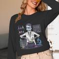 Science Teacher Halloween Skeleton Scientist Chemistry Women Long Sleeve T-Shirt, novelty gifts, funny gifts