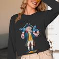 Six Seven 6 7 7 6 George Washington Teacher American Women Long Sleeve T-Shirt, novelty gifts, funny gifts