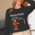 Slope Dude Algebra Geometry Middle School Math Teacher Women Long Sleeve T-Shirt, novelty gifts, funny gifts
