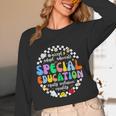 Special Education Teacher SPED Squad Team Kids Men Groovy Women Long Sleeve T-Shirt, novelty gifts, funny gifts Special Education Teacher SPED Squad Team Kids Men Groovy Women Long Sleeve T-Shirt, novelty gifts, funny gifts