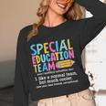 Special Education Team Definition Retro Ed Team Crew Teacher Women Long Sleeve T-Shirt, novelty gifts, funny gifts