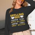 Spelling Bee Costume For a Halloween Teacher Pun Women Women Long Sleeve T-Shirt, novelty gifts, funny gifts